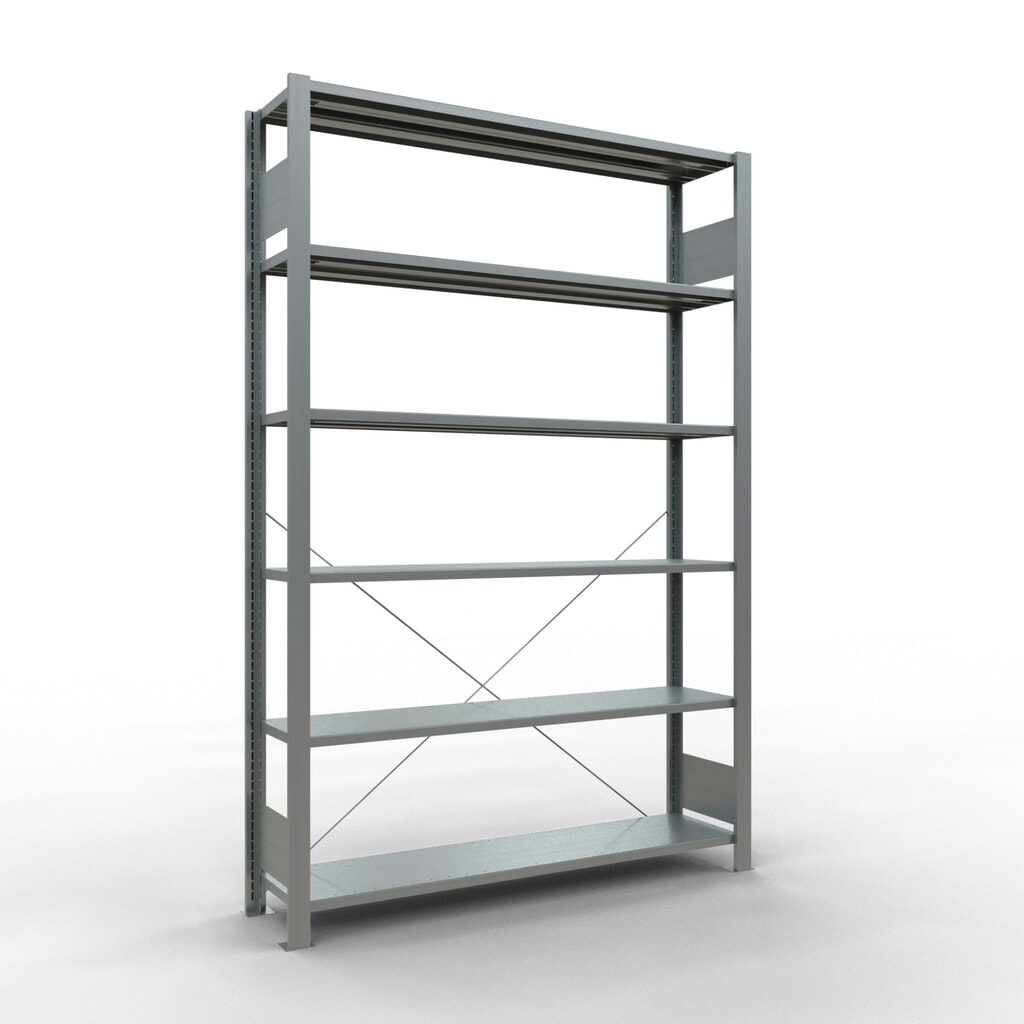 Scaffalatura per documenti SCHULTE campata base, monofronte, senza spondine posteriori, portata per piano 85 kg, AxLxP 2.000 x 1.300 x 300 mm Immagine del prodotto: Scaffalatura per documenti SCHULTE campata base, monofronte, senza spondine posteriori, portata per piano 85 kg, AxLxP 2.000 x 1.300 x 300 mm