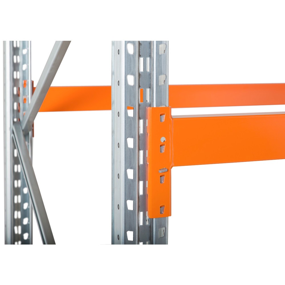Immagine del prodotto n. 2: Scaffalatura porta-pallet ManOrga, portata per piano 1.644 kg, campata aggiuntiva, AxLxP 4.500 x 2.700 x 1.100 mm