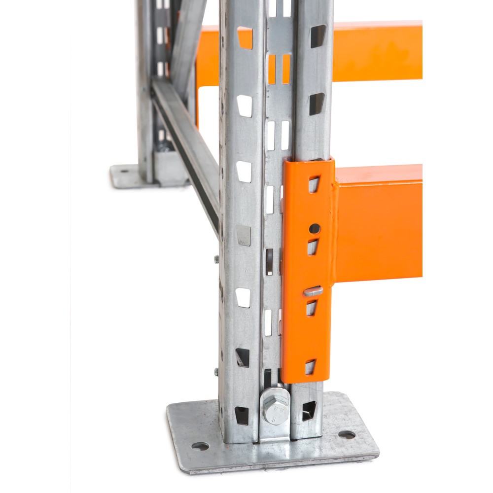 Immagine del prodotto n. 4: Scaffalatura porta-pallet ManOrga, portata per piano 1.644 kg, campata aggiuntiva, AxLxP 4.500 x 2.700 x 1.100 mm