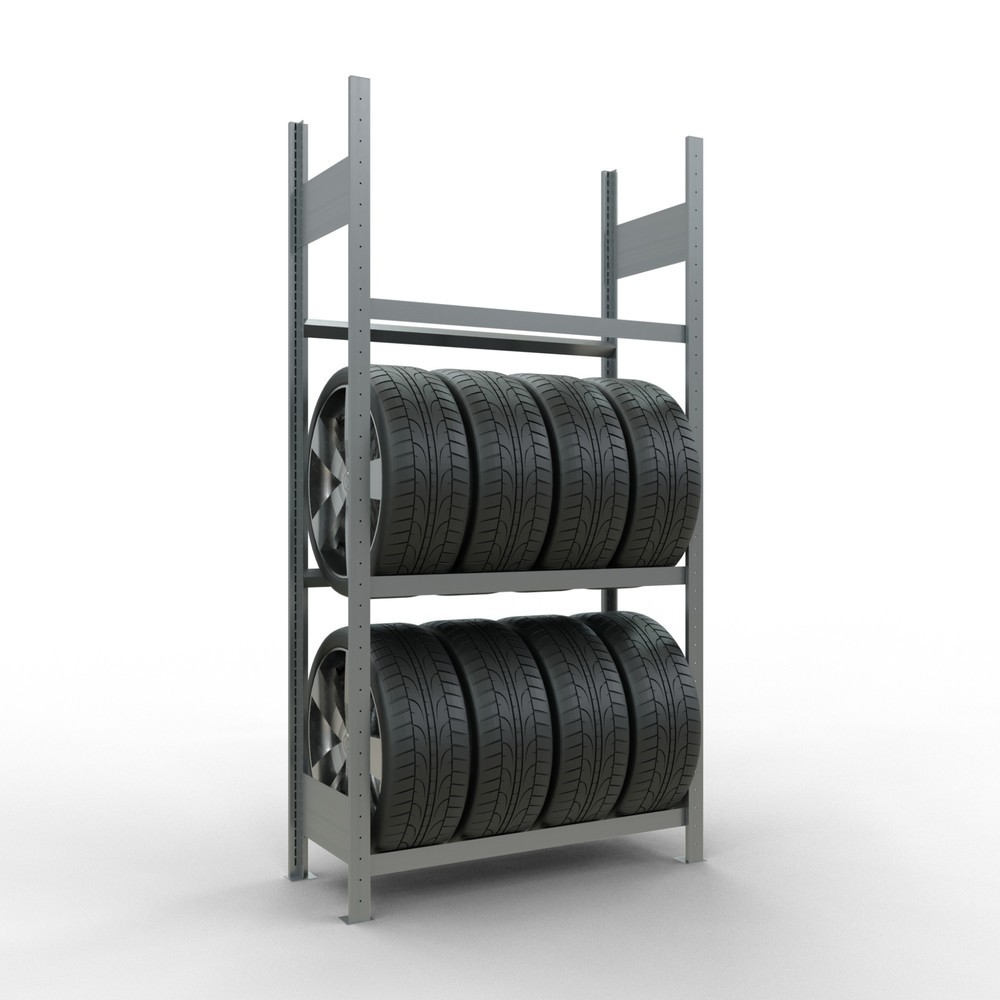 Immagine del prodotto n. 2: Scaffale per pneumatici SCHULTE, campata base, AxLxP 2.000 x 1.000 x 400 mm