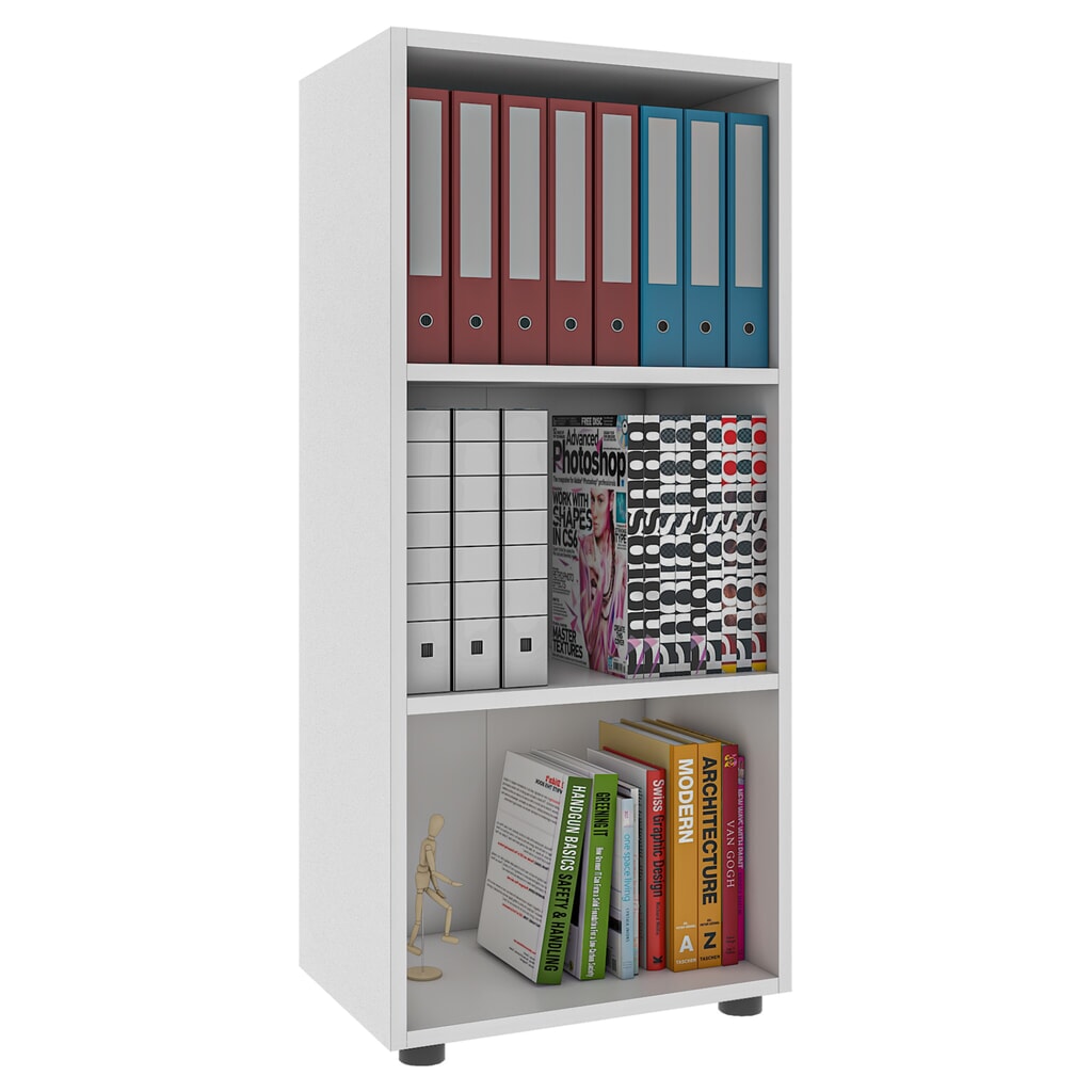 VCM scaffale Ulas 3 scomparti, bianco Immagine del prodotto: VCM scaffale Ulas 3 scomparti, bianco