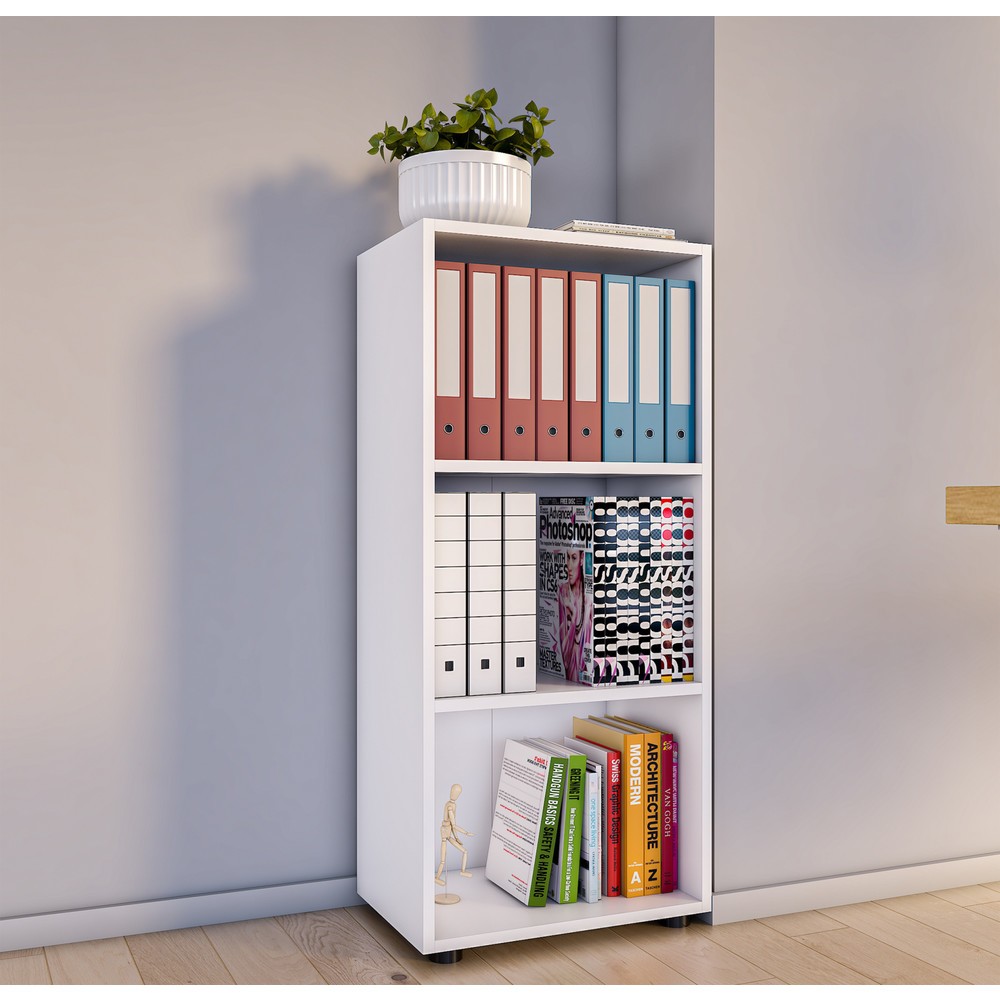 Immagine del prodotto n. 3: VCM scaffale Ulas 3 scomparti, bianco