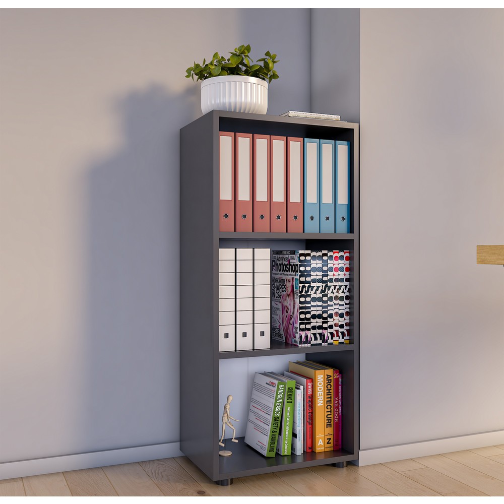 Immagine del prodotto n. 3: VCM scaffale Ulas 3 scomparti, antracite