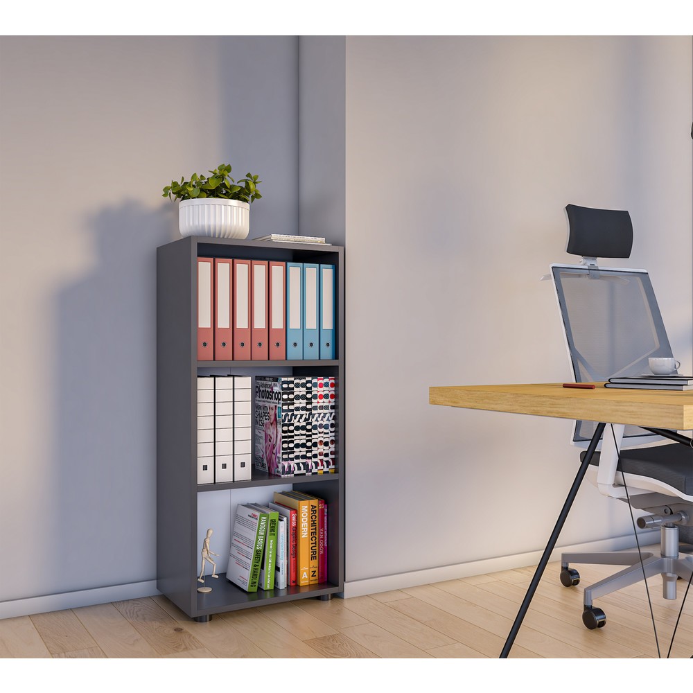 Immagine del prodotto n. 4: VCM scaffale Ulas 3 scomparti, antracite