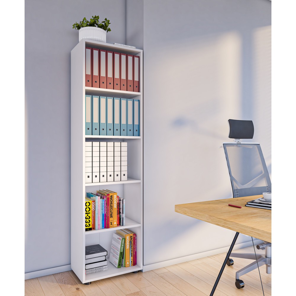 Immagine del prodotto n. 4: VCM scaffale Ulas 5 scomparti, bianco