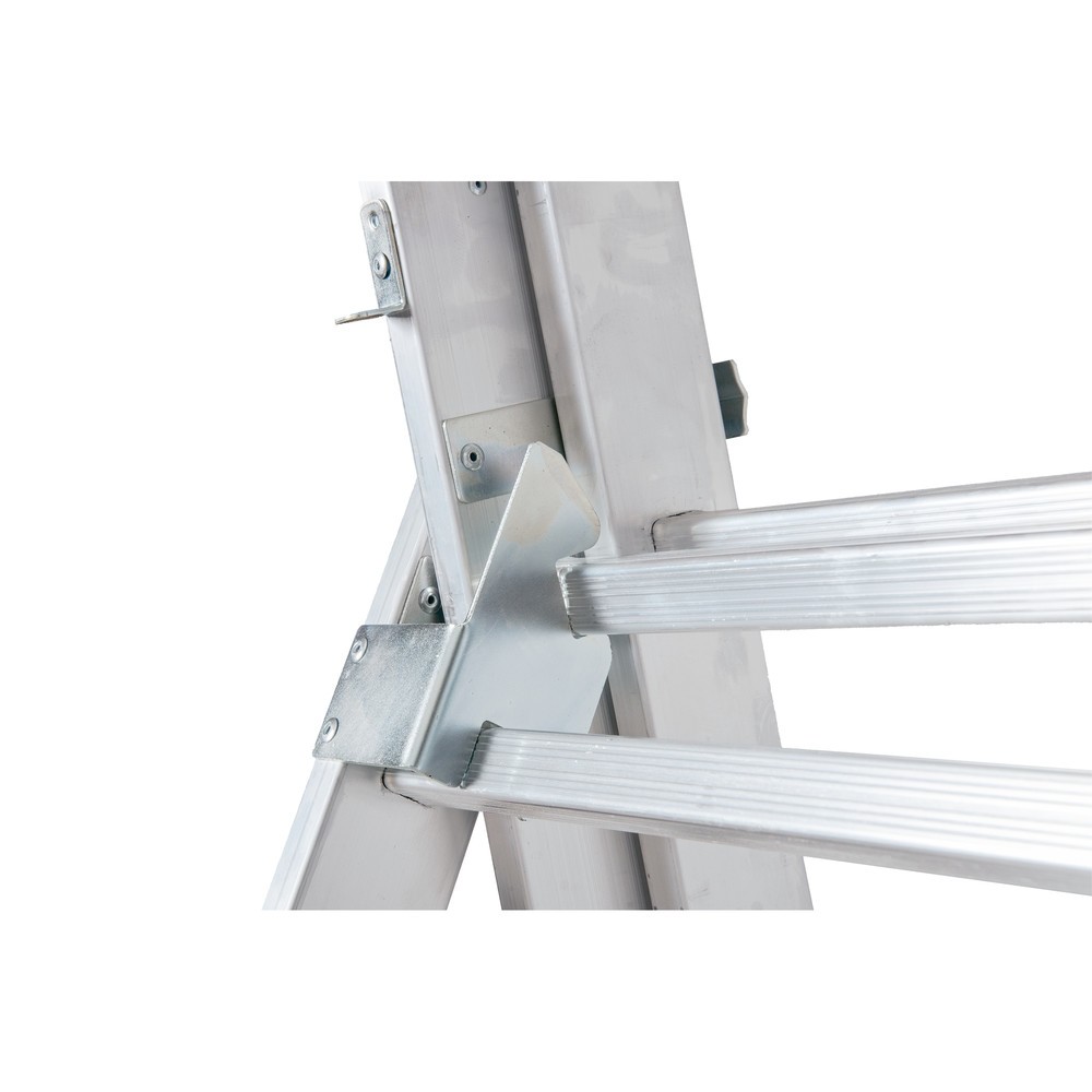 Immagine del prodotto n. 4: Scala a sfilo in alluminio BASIC 3 in 1, altezza di lavoro scala da appoggio 4,86 m