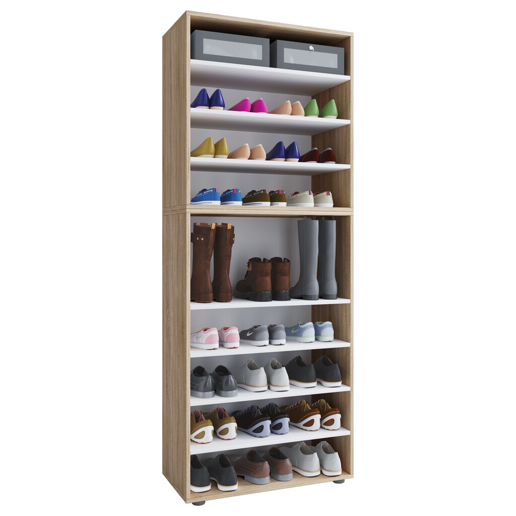 Immagine del prodotto: VCM scarpiera Lona XXL a 9 scomparti, rovere Sonoma