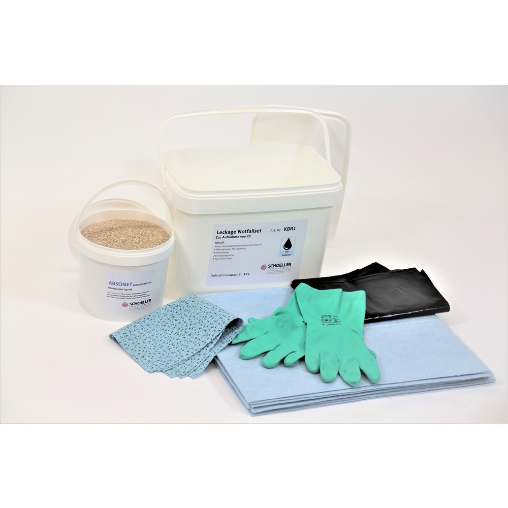 Immagine del prodotto n. 2: Scatola di emergenza per perdite, oli, capacità di assorbimento 12 l, blu