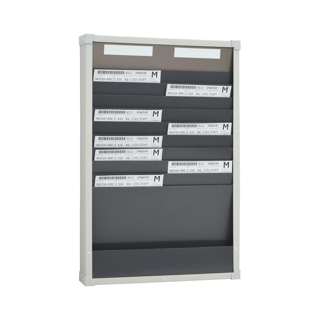 Classificatore, 2 file da 10 scomparti, HxB 750 x 490 mm Immagine del prodotto: Classificatore, 2 file da 10 scomparti, HxB 750 x 490 mm