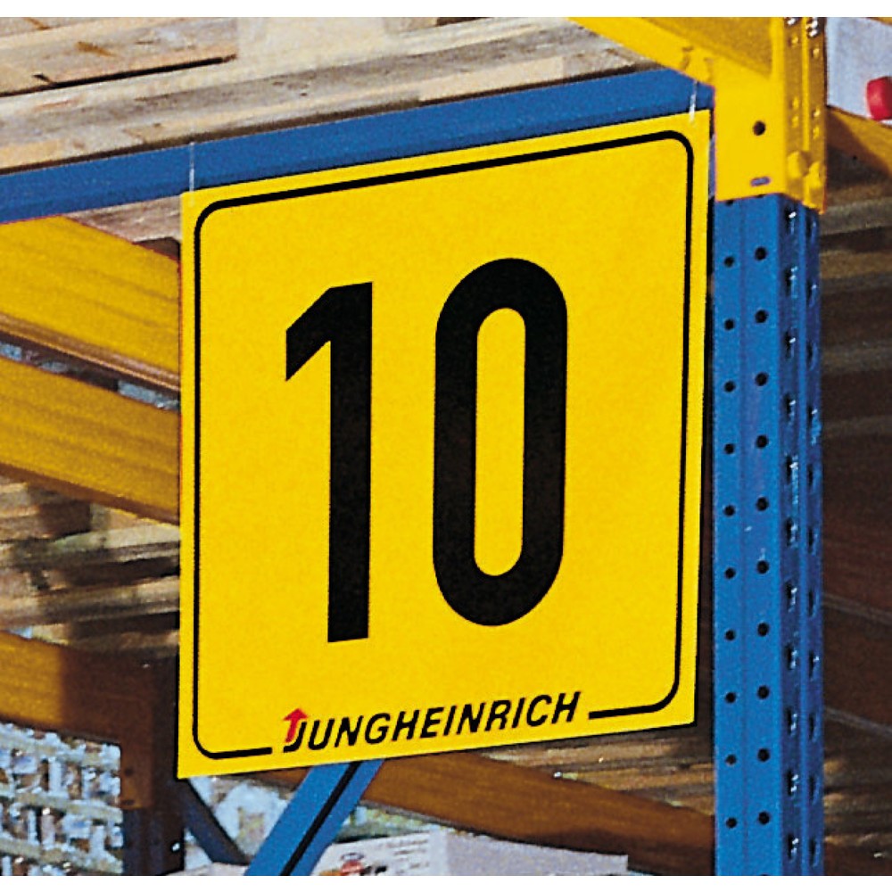 Targa per scaffale industriale
