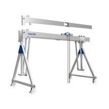 Produktabbildung Nr. 1: SCHILLING Alu-Portalkran mit teilbarem Doppelträger, verfahrbar, Einhängepunkt 2.044-2.444 mm, Länge 4.000 mm, TK 1.000 kg