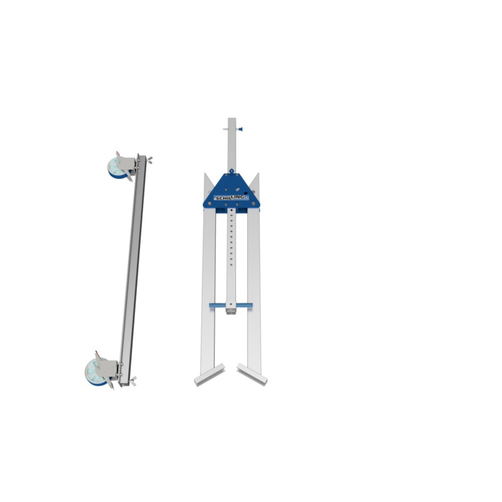 Immagine del prodotto n. 4: Gru a portale in alluminio con doppia traversa divisibile, mobile, punto di aggancio 2.562-3.412 mm, portata 1.000 kg