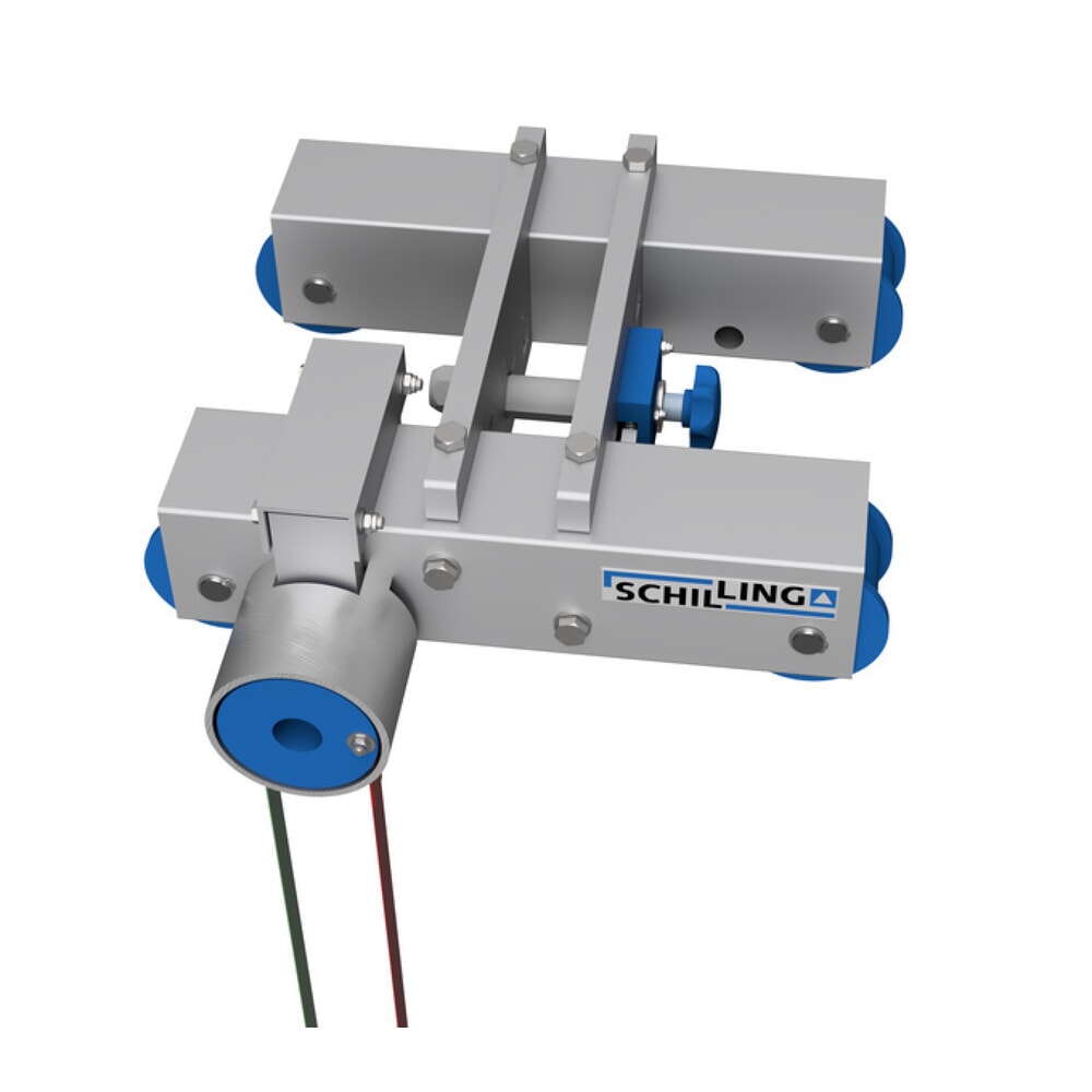 Immagine del prodotto n. 8: Gru a portale in alluminio con doppia traversa divisibile, mobile, punto di aggancio 2.562-3.412 mm, portata 1.000 kg