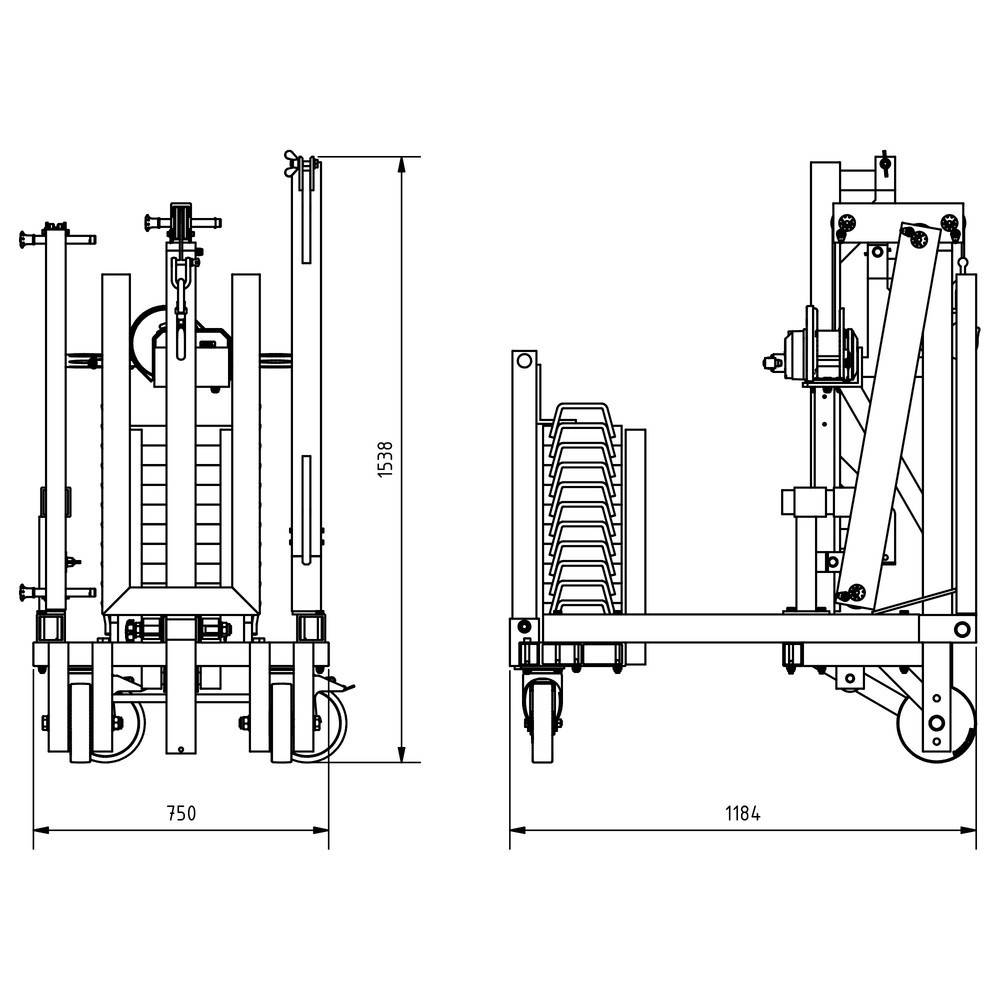 Immagine del prodotto n. 8: SCHILLING Sollevatore multiplo in alluminio, portata 250 kg, con contrappeso