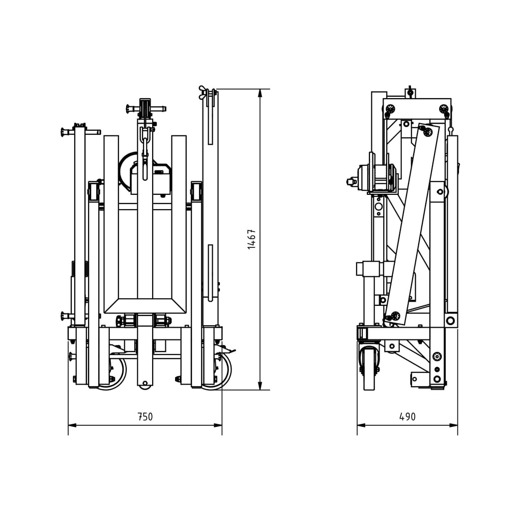 Immagine del prodotto n. 8: SCHILLING Sollevatore multiplo in alluminio, portata 250 kg