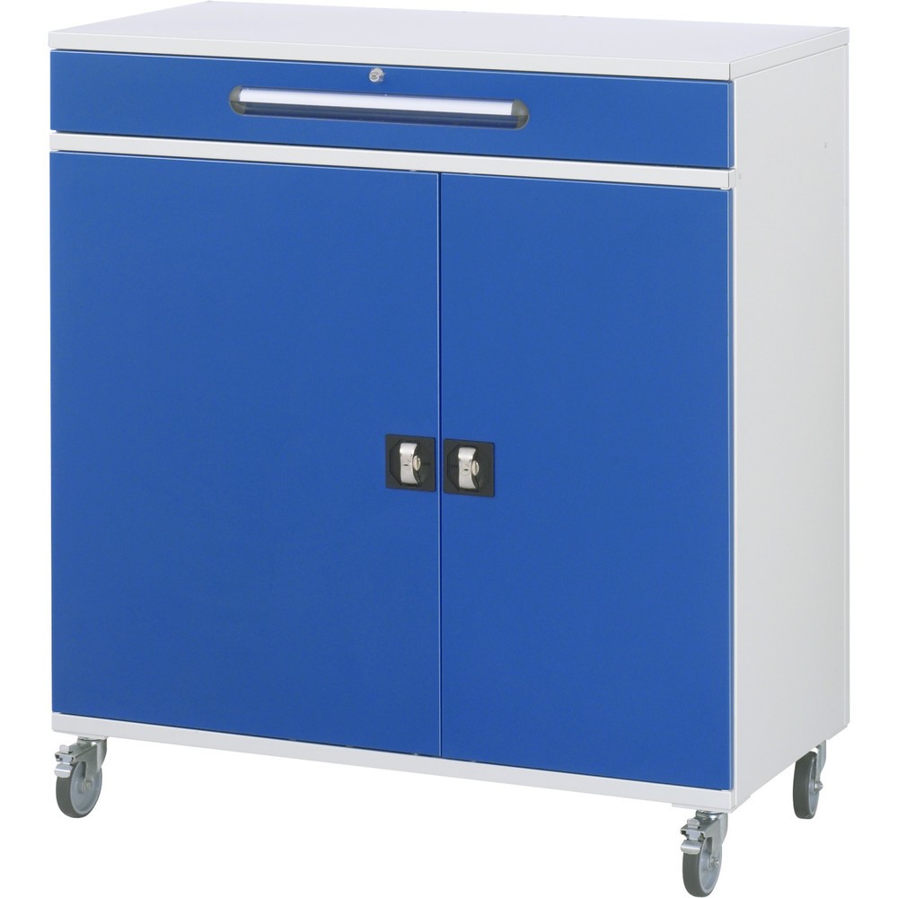 Immagine del prodotto n. 2: Scrittoio mobile RAU, AxLxP 1.185 x 1.100 x 520 mm, cassetti 16 x 80, 1 x 120 mm