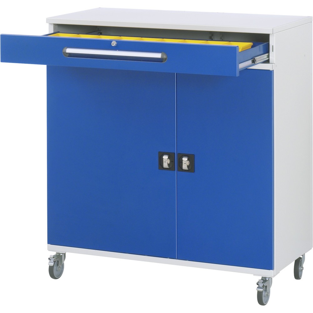 Immagine del prodotto n. 3: Scrittoio mobile RAU, AxLxP 1.185 x 1.100 x 520 mm, cassetti 16 x 80, 1 x 120 mm