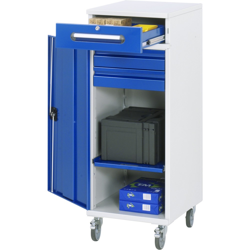 Immagine del prodotto n. 1: Scrittoio mobile RAU, AxLxP 1.185 x 450 x 520 mm, cassetti 2 x 80, 1 x 120 mm