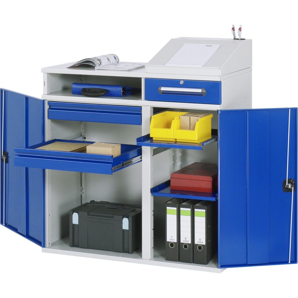 Scrittoio RAU, AxLxP 1.060-1.220 x 1.100 x 520 mm
