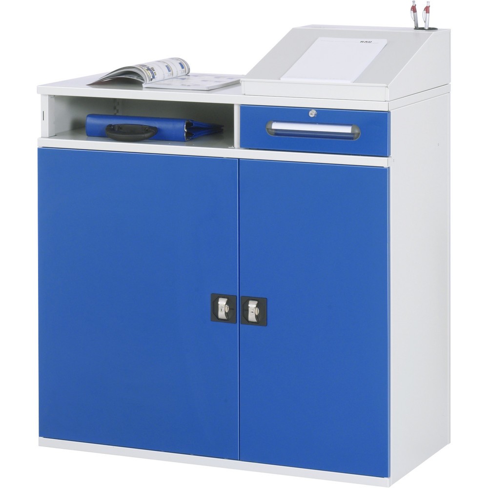 Immagine del prodotto n. 2: Scrittoio RAU, AxLxP 1.060-1.220 x 1.100 x 520 mm, cassetti 2 x 80, 1 x 120 mm