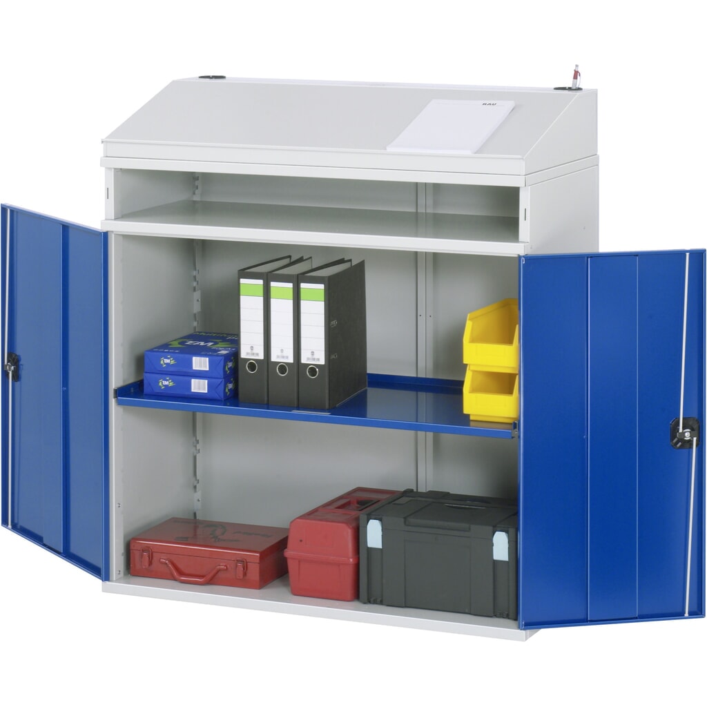 Immagine del prodotto: Armadio scrittoio RAU, HxBxT 1.110-1.220 x 1.100 x 520 mm, senza cassetti.