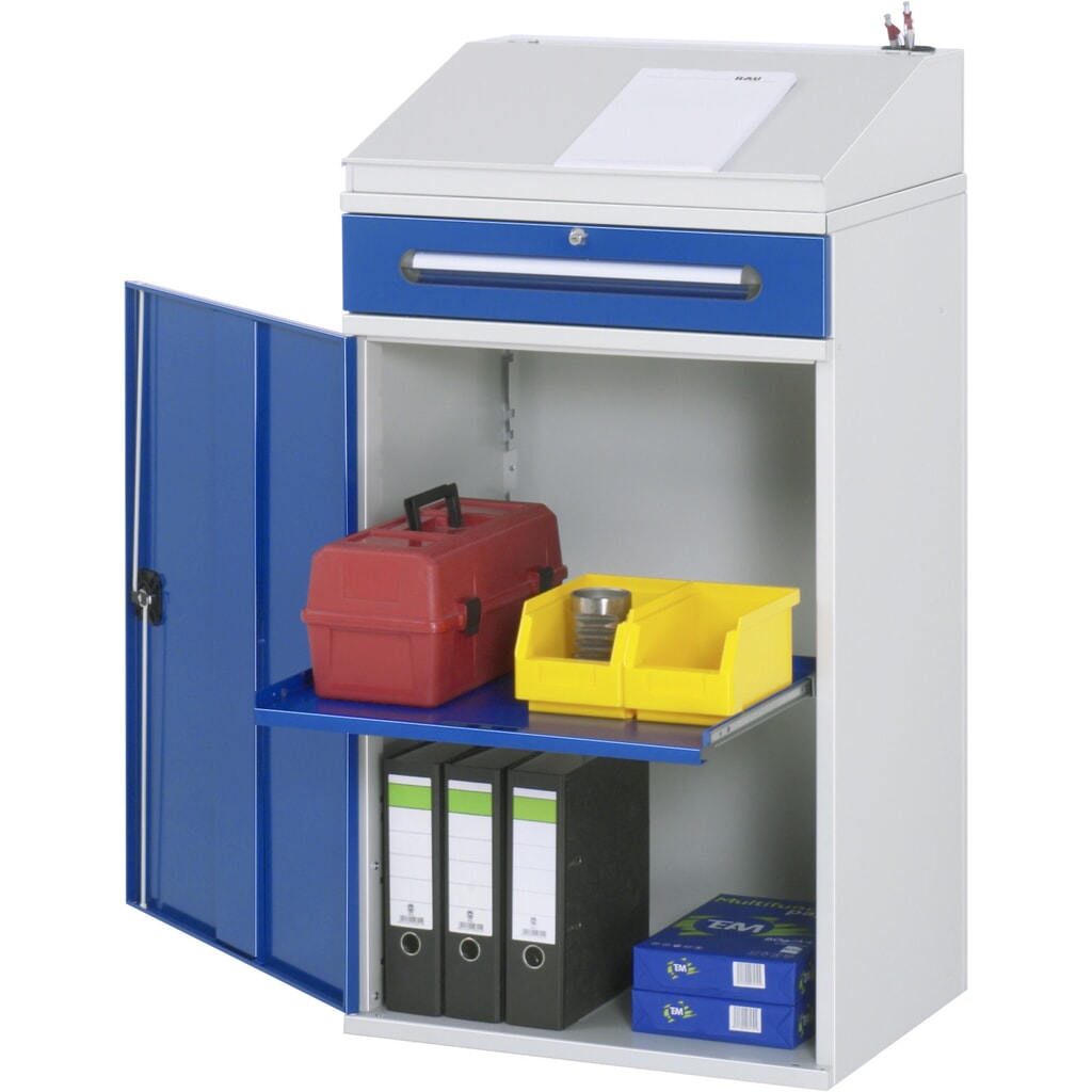 Armadio scrittoio RAU, HxBxT 1.100-1.220 x 650 x 520 mm, cassetti 1 x 120 mm Immagine del prodotto: Armadio scrittoio RAU, HxBxT 1.100-1.220 x 650 x 520 mm, cassetti 1 x 120 mm