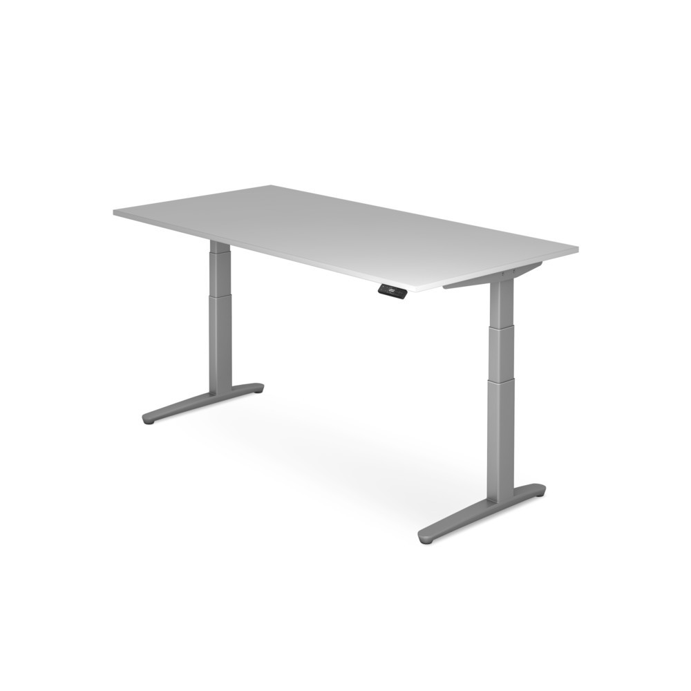 Immagine del prodotto n. 1: Scrivania con funzione memory, piede a C regolabile in altezza, LxP 1.600 x 800 mm, grigio