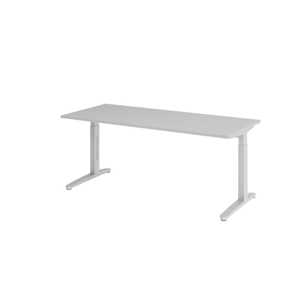 Immagine del prodotto n. 1: Scrivania con piede a C regolabile in altezza, LxP 1.800 x 800 mm, grigio