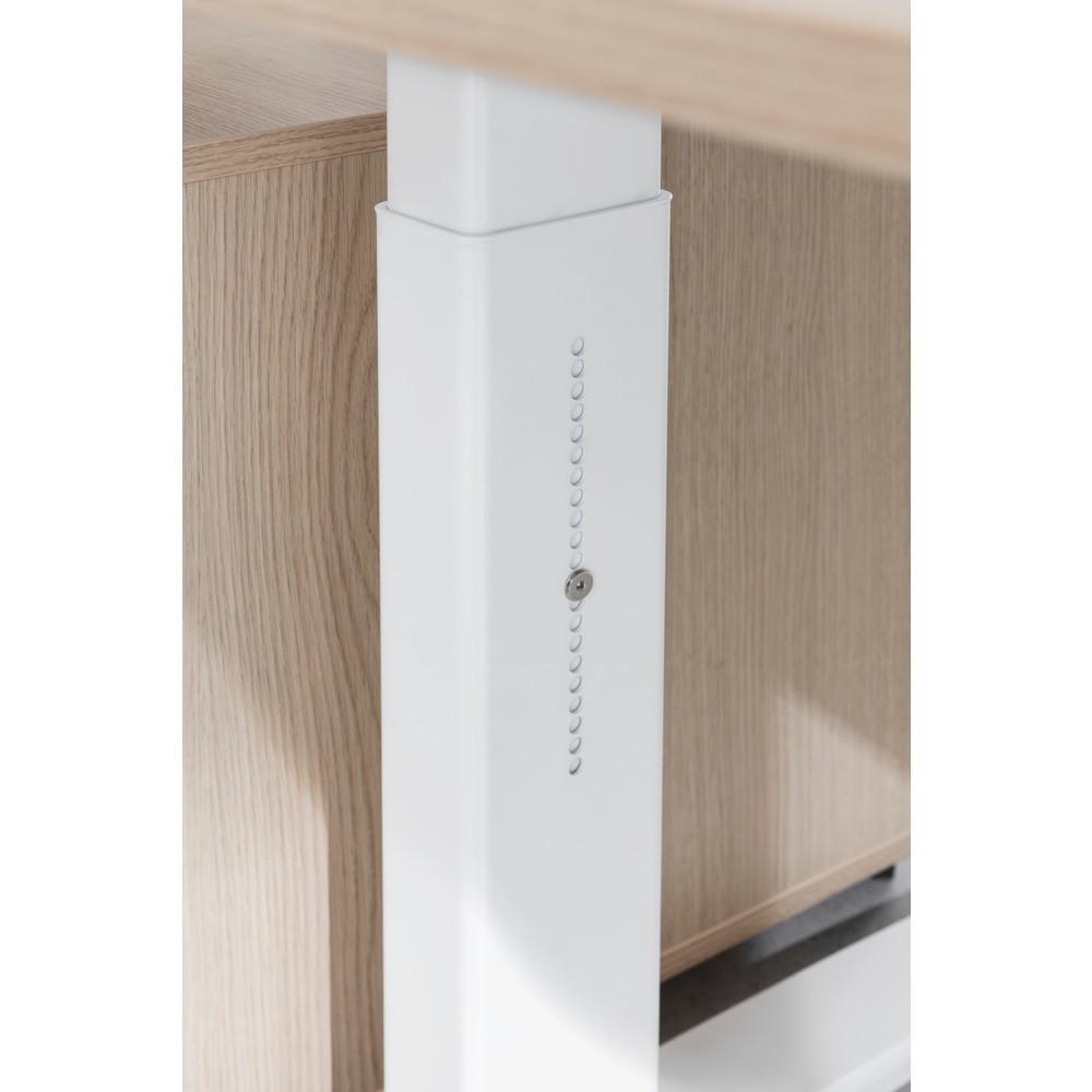 Immagine del prodotto n. 3: Scrivania con piede a C regolabile in altezza, LxP 1.800 x 800 mm, grigio