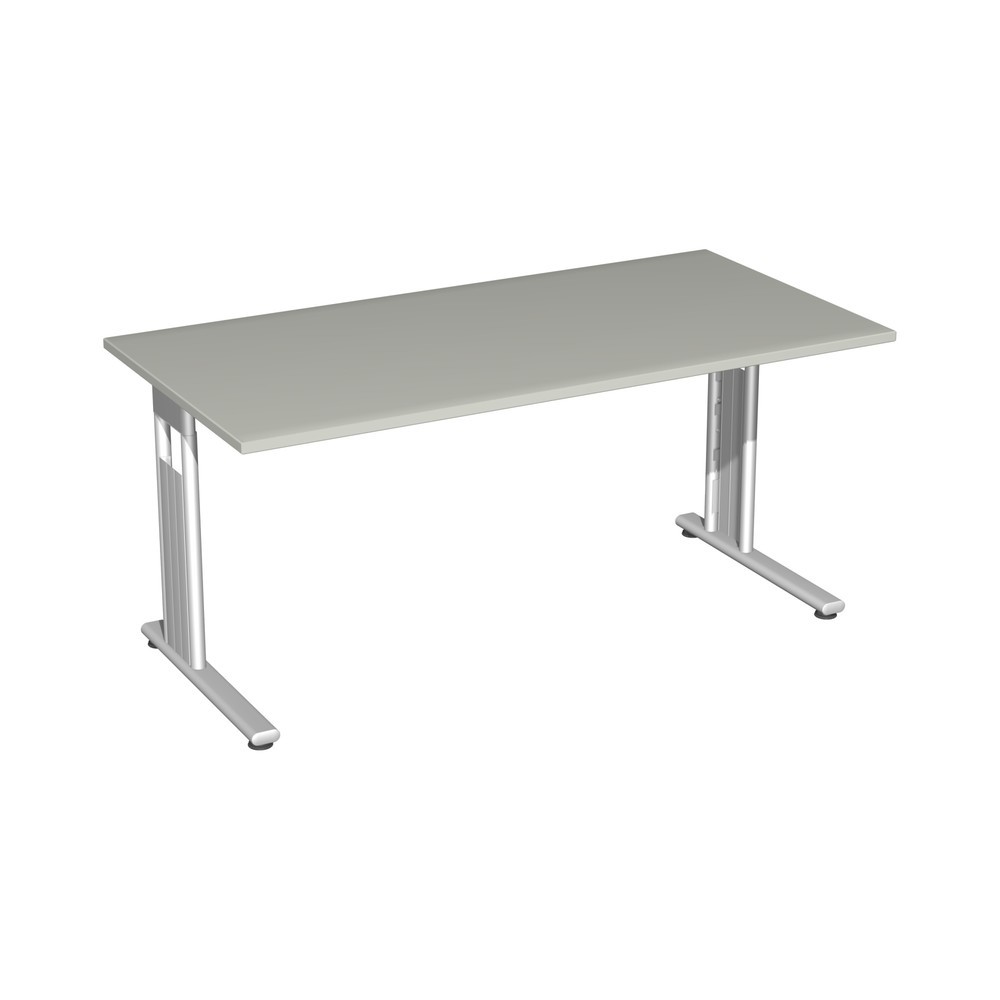 Immagine del prodotto: Scrivania Lissabon, telaio con piede a C, LxP 1.600 x 800 mm, grigio chiaro