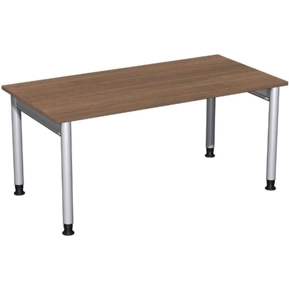 Immagine del prodotto n. 1: Scrivania Profi, telaio a 4 piedini, regolabile in altezza, LxP 1.600 x 800 mm, noce
