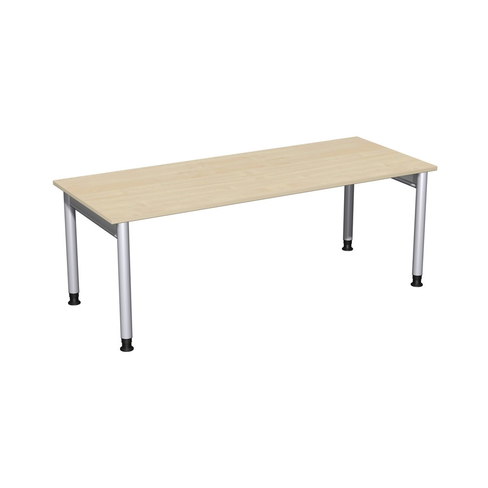 Immagine del prodotto: Scrivania Profi, telaio a 4 piedini, regolabile in altezza, LxP 2.000 x 800 mm, acero