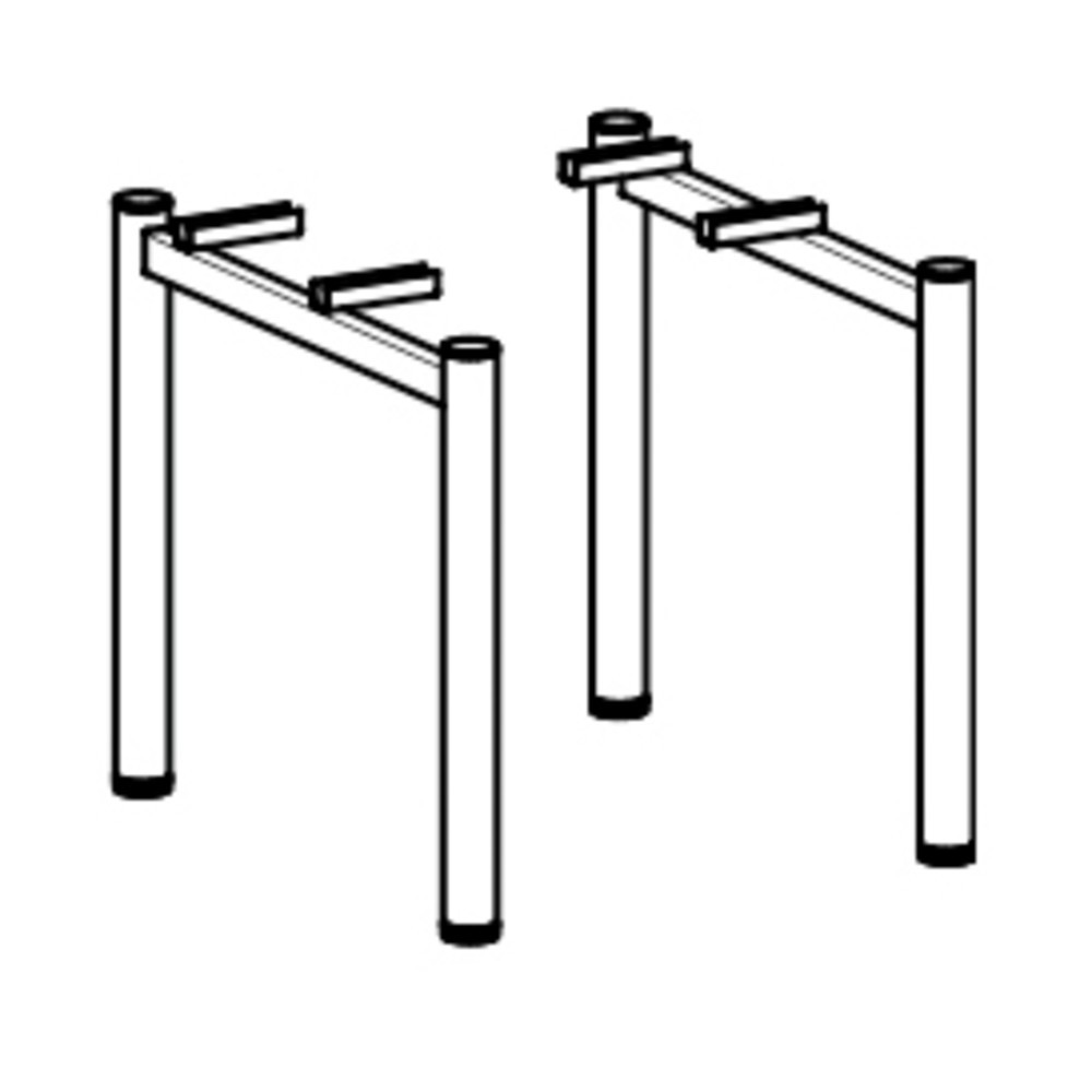 Immagine del prodotto n. 3: Scrivania Profi, telaio a 4 piedini, regolabile in altezza, LxP 1.600 x 800 mm, noce