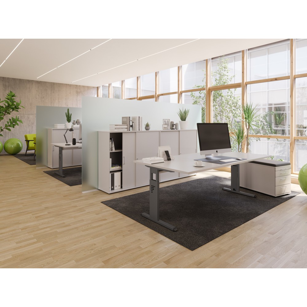 Immagine del prodotto n. 6: Scrivania Solid, regolabile in altezza, LxP 1.600 x 800 mm, grigio