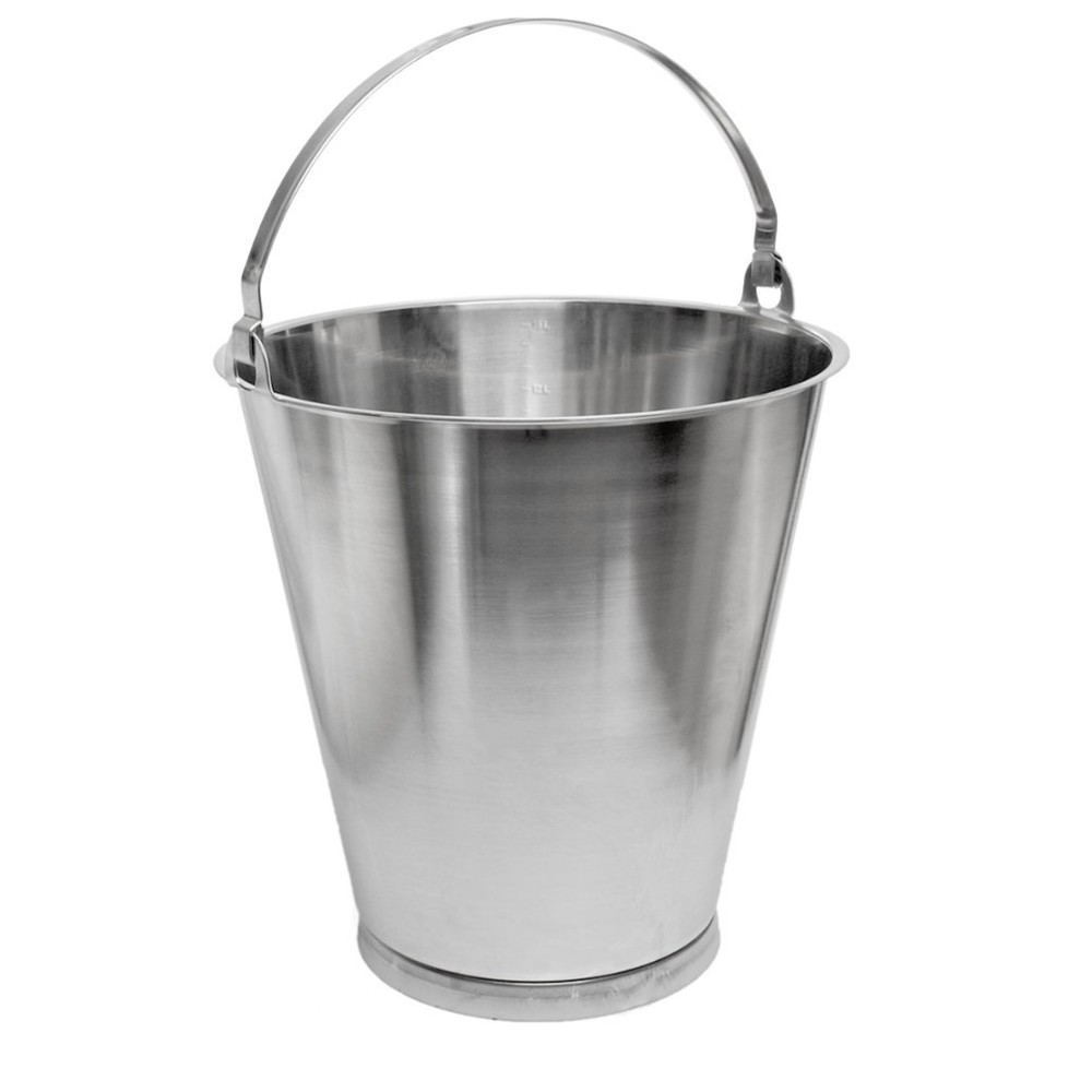 Immagine del prodotto: RENNER Secchio in acciaio inox, con fondo ad anello, 15 litri