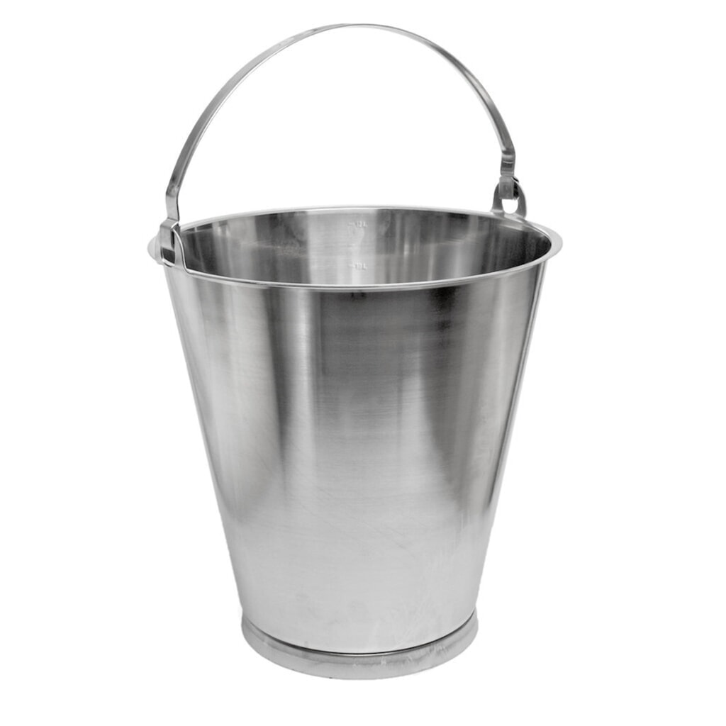 RENNER Secchio in acciaio inox, con fondo ad anello, 12 litri Immagine del prodotto: RENNER Secchio in acciaio inox, con fondo ad anello, 12 litri