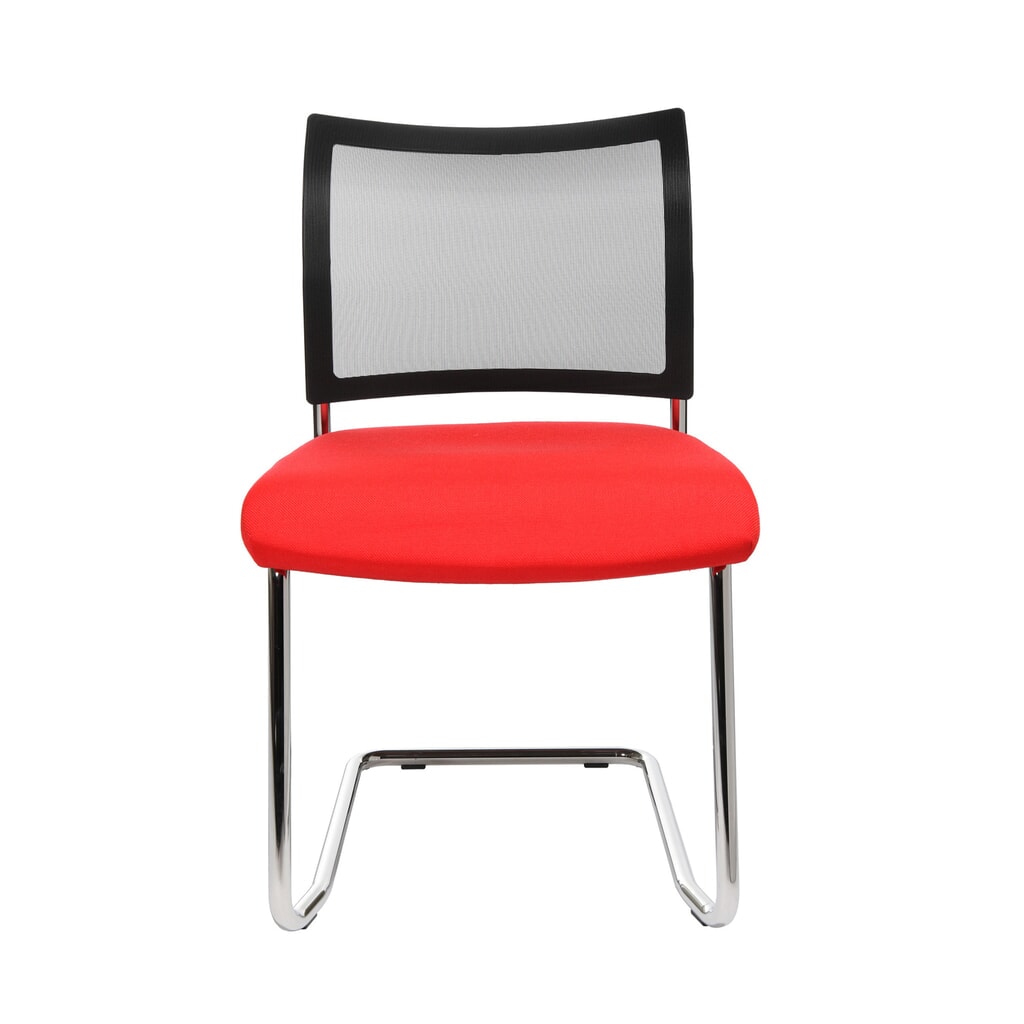 Sedia cantilever Topstar® New Age con schienale imbottito, rosso Immagine del prodotto n. 2: Sedia cantilever Topstar® New Age con schienale imbottito, rosso