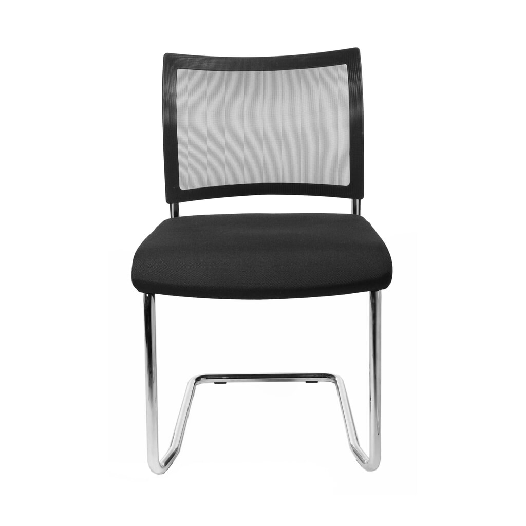 Sedia cantilever Topstar® New Age con schienale in rete, nero Immagine del prodotto n. 2: Sedia cantilever Topstar® New Age con schienale in rete, nero