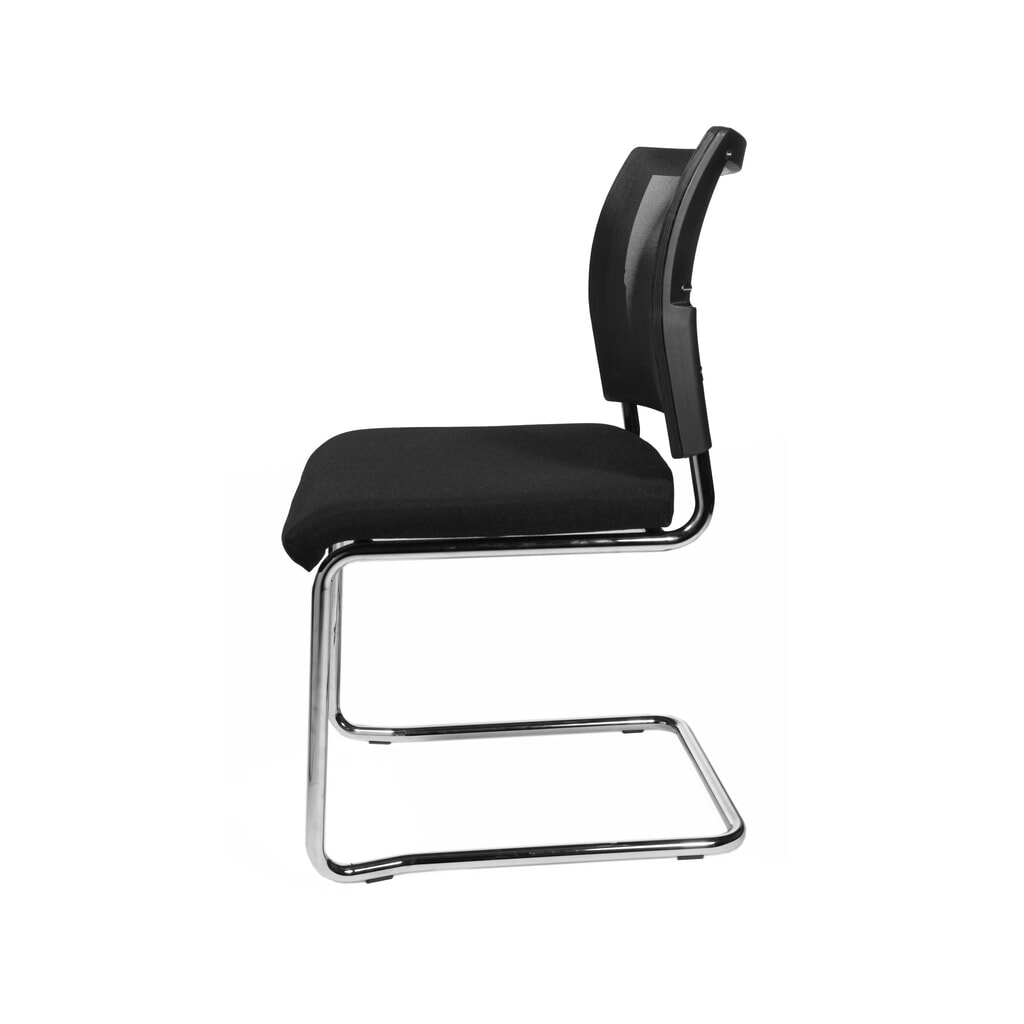 Sedia cantilever Topstar® New Age con schienale in rete, nero Immagine del prodotto n. 3: Sedia cantilever Topstar® New Age con schienale in rete, nero