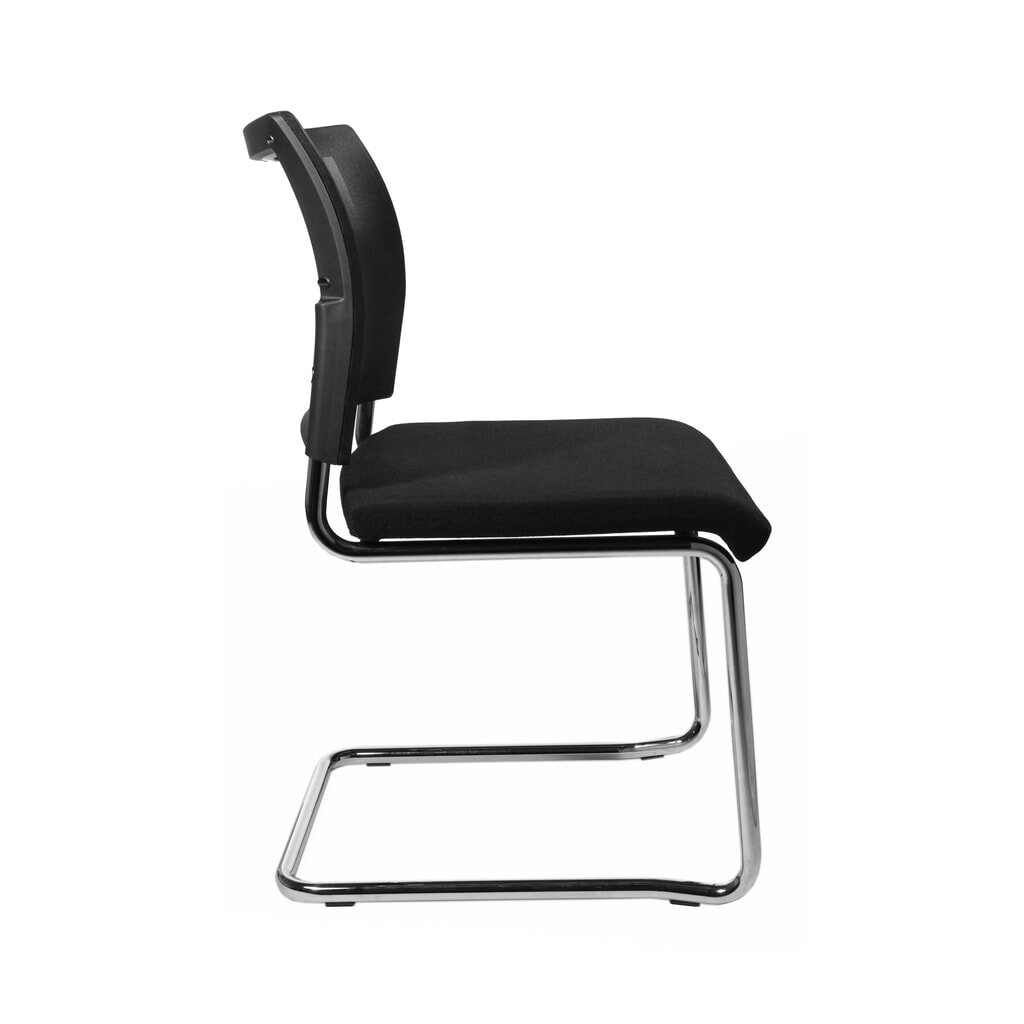 Sedia cantilever Topstar® New Age con schienale in rete, nero Immagine del prodotto n. 4: Sedia cantilever Topstar® New Age con schienale in rete, nero