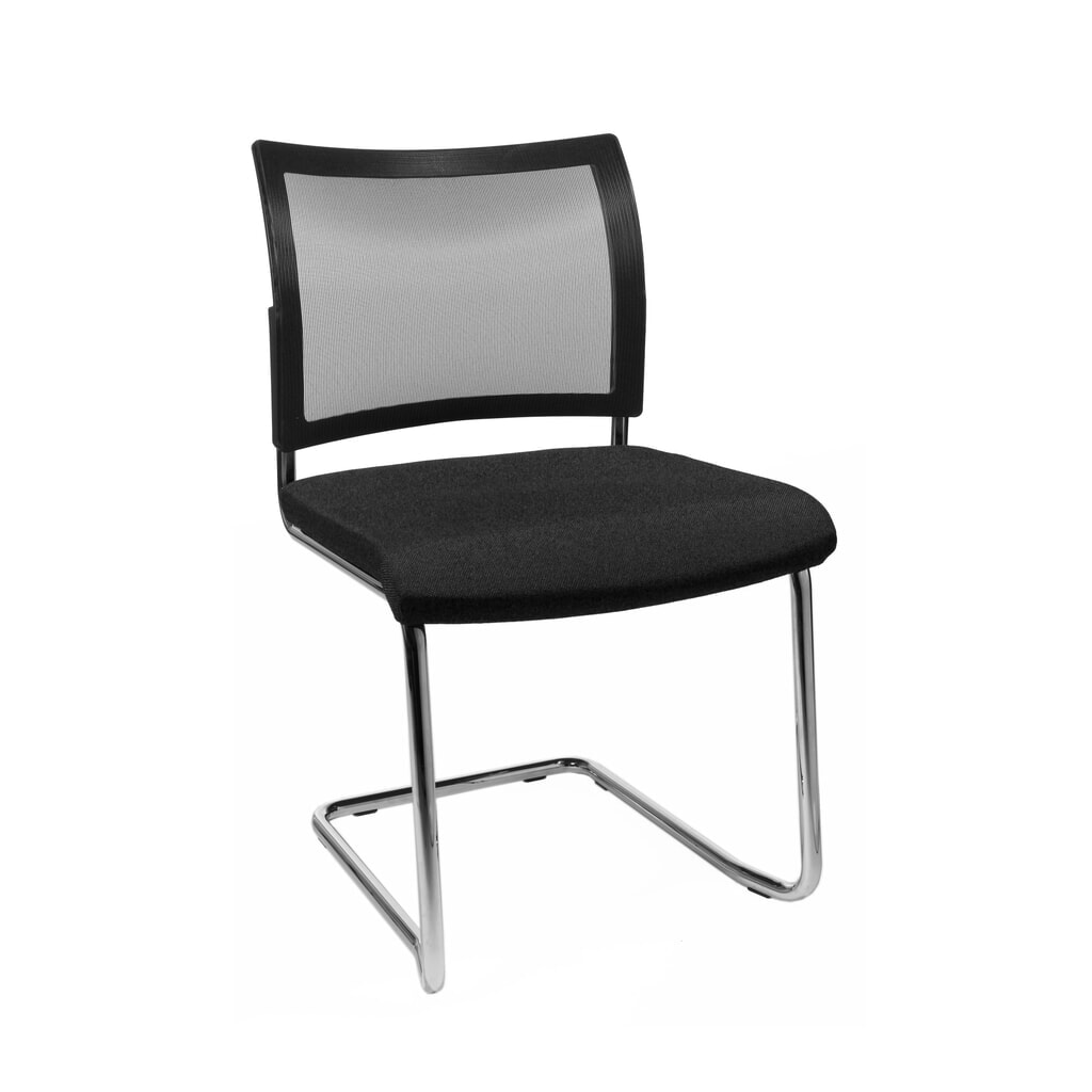 Sedia cantilever Topstar® New Age con schienale in rete, nero Immagine del prodotto: Sedia cantilever Topstar® New Age con schienale in rete, nero
