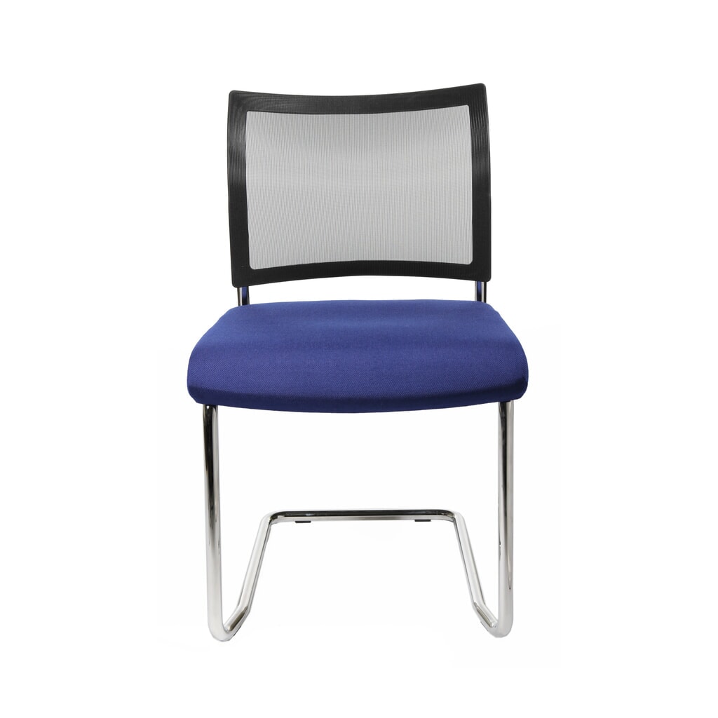 Sedia cantilever Topstar® New Age con schienale in rete, blu Immagine del prodotto: Sedia cantilever Topstar® New Age con schienale in rete, blu