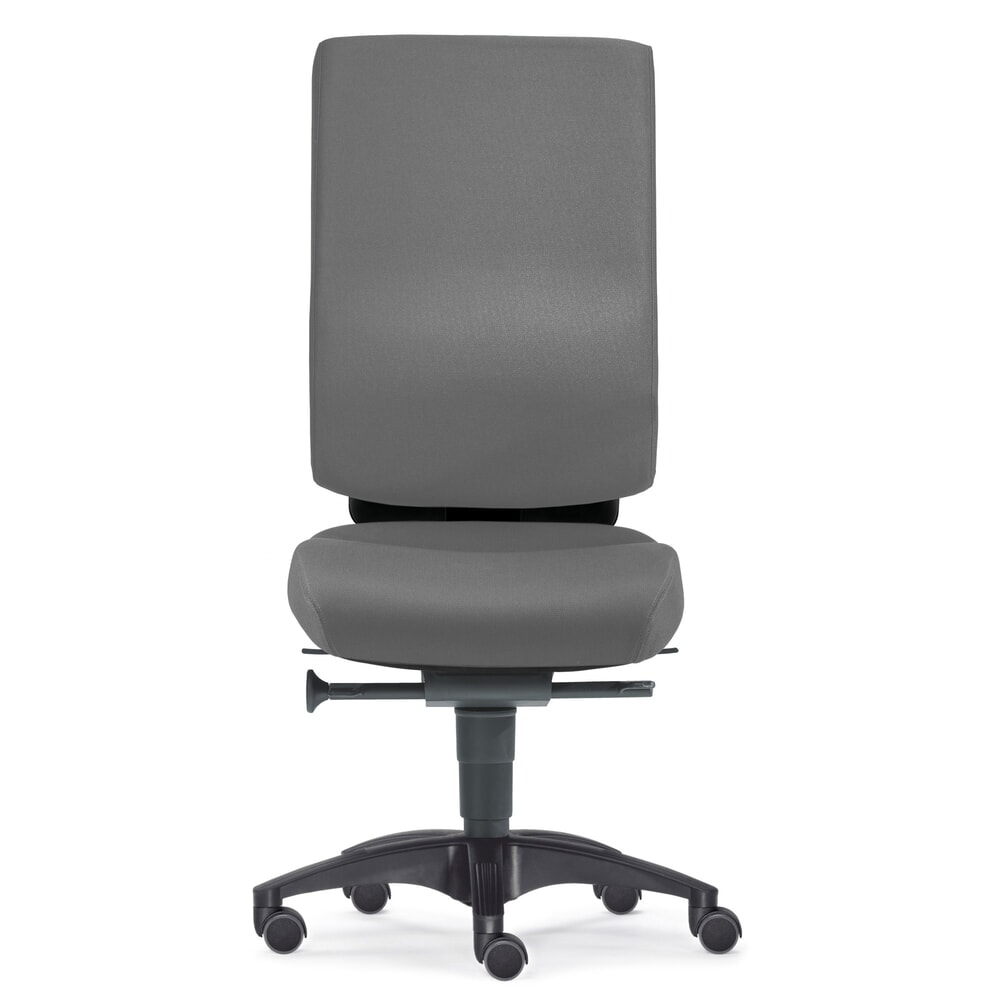 Immagine del prodotto: Sedia girevole da ufficio CUBE, supporto lombare, grigio