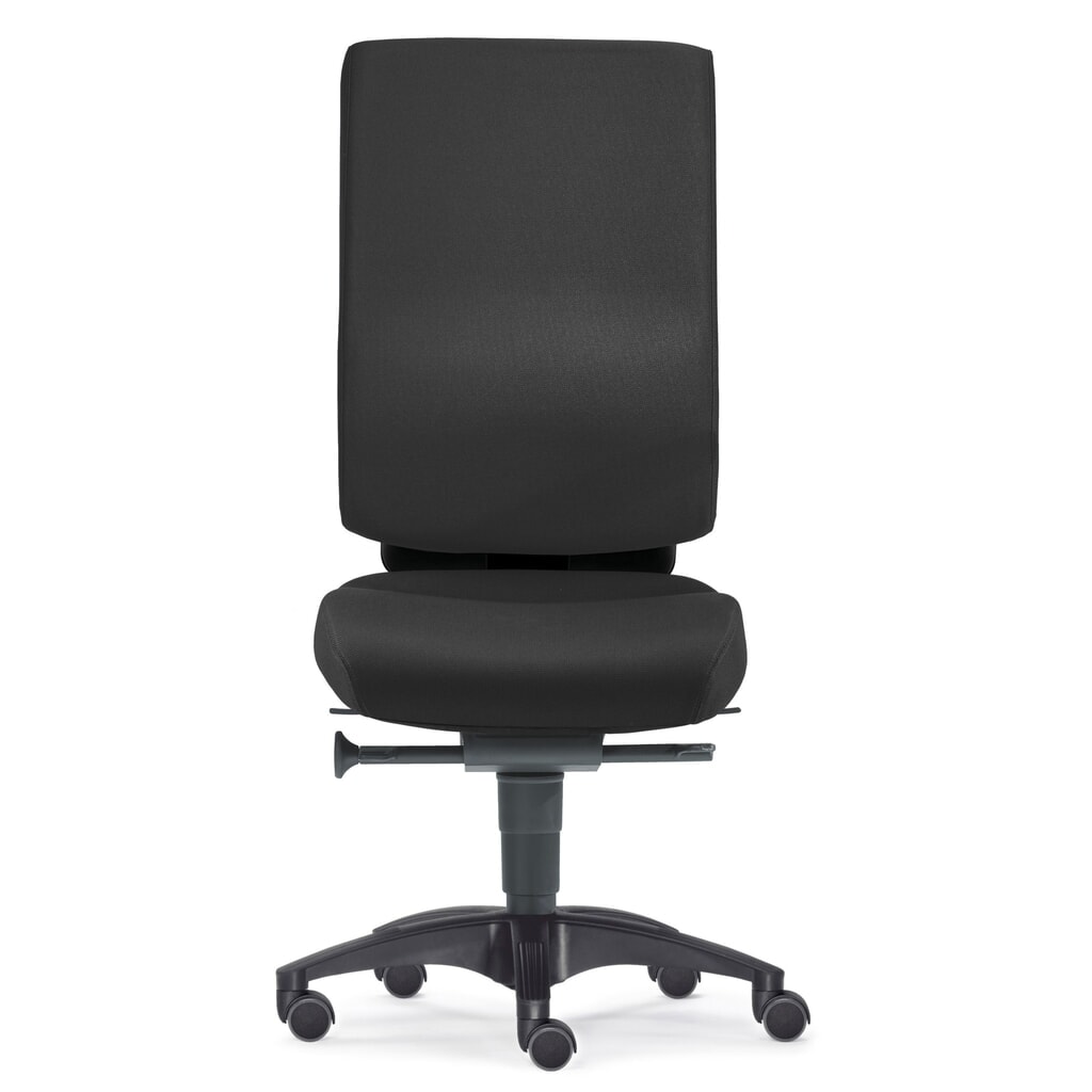 Sedia girevole da ufficio CUBE, supporto lombare, nero Immagine del prodotto: Sedia girevole da ufficio CUBE, supporto lombare, nero