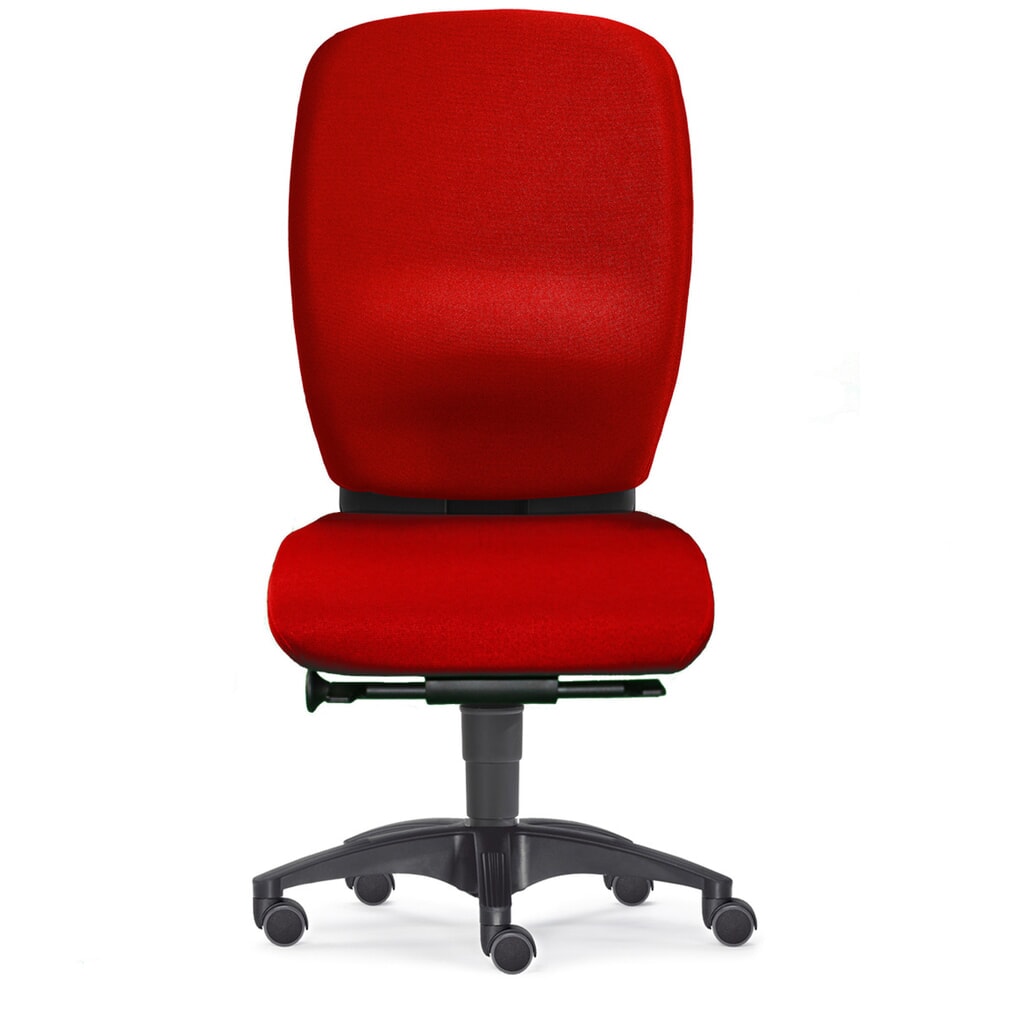 Sedia girevole da ufficio PROFI, sedile XXL, rosso Immagine del prodotto: Sedia girevole da ufficio PROFI, sedile XXL, rosso