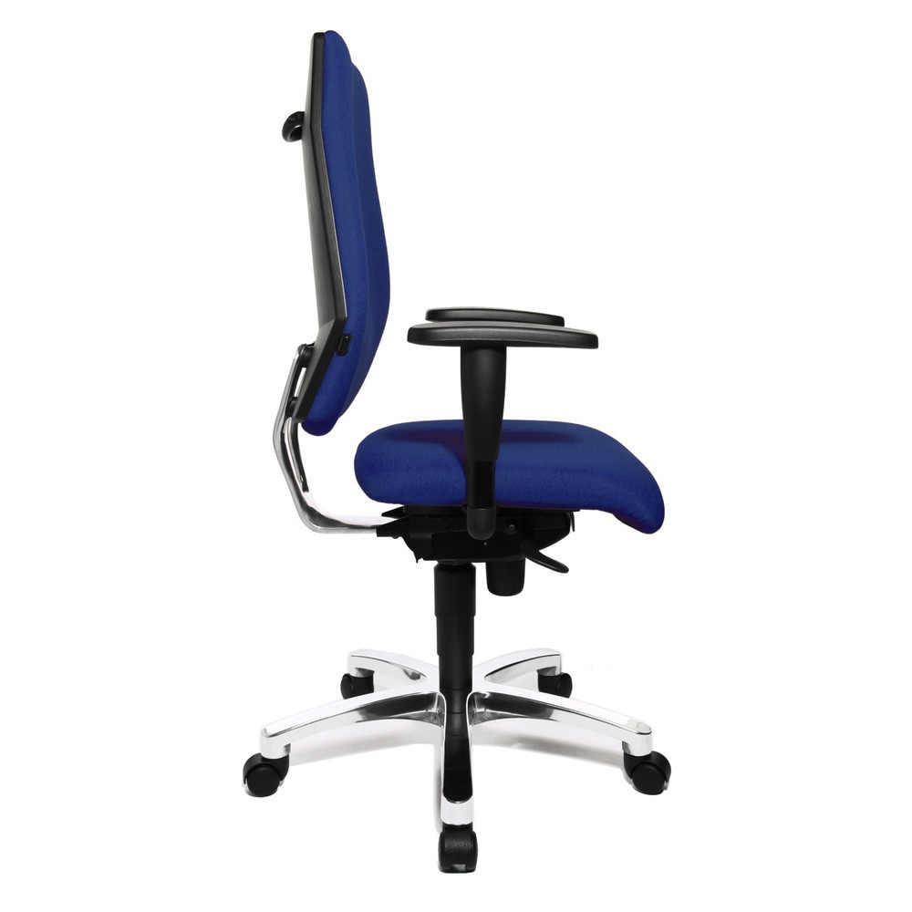 Immagine del prodotto n. 2: Sedia girevole da ufficio Topstar® Ortho 30, altezza e larghezza dei braccioli regolabile, blu royal