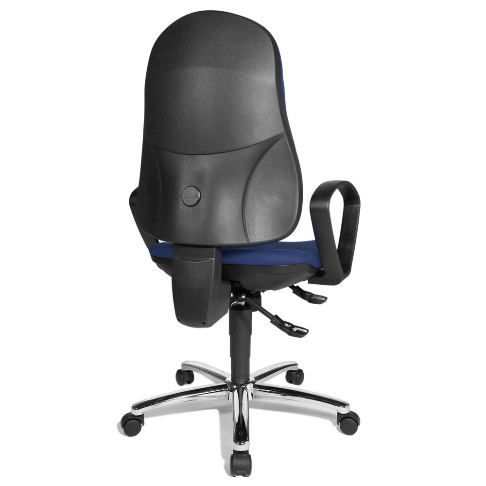 Immagine del prodotto n. 4: Sedia girevole da ufficio Topstar® Syncro-Steel II, schienale imbottito, blu