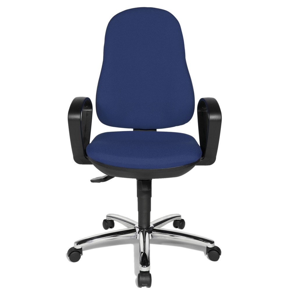 Immagine del prodotto n. 1: Sedia girevole da ufficio Topstar® Syncro-Steel II, schienale imbottito, blu