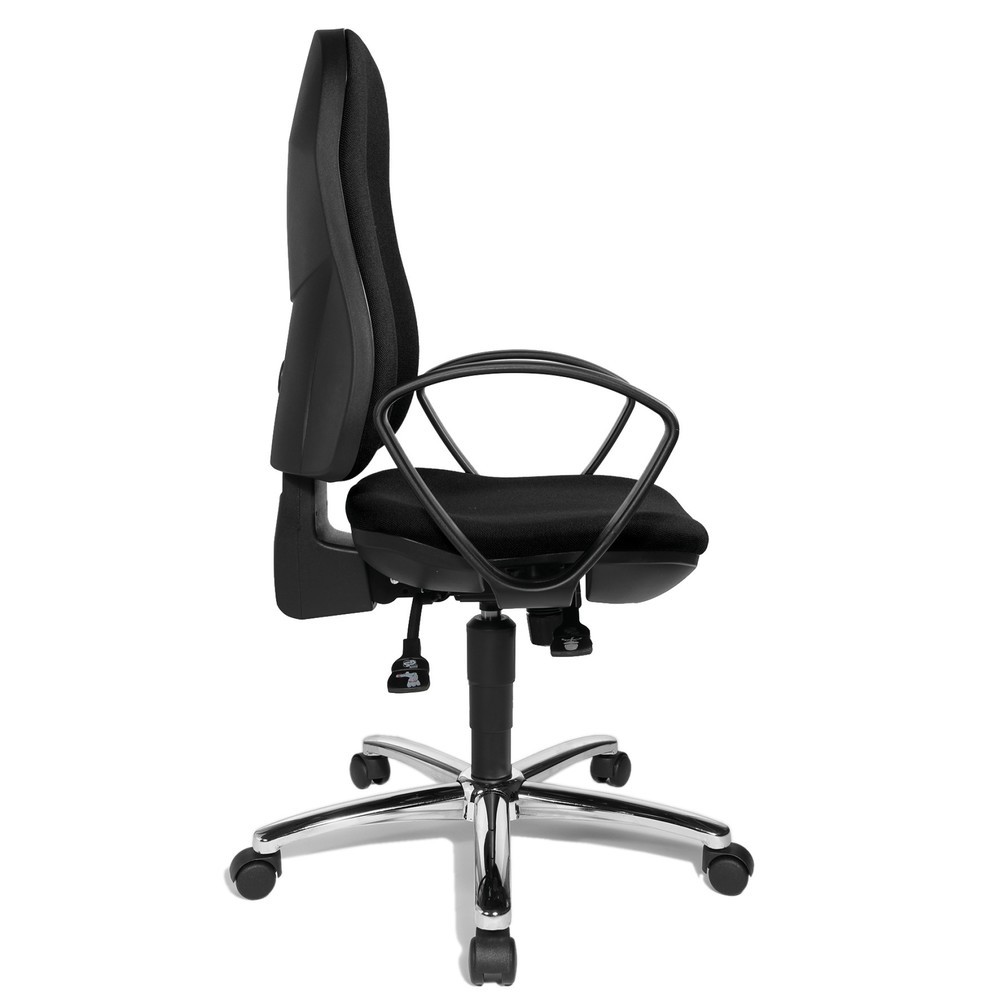 Immagine del prodotto n. 3: Sedia girevole da ufficio Topstar® Syncro-Steel II, schienale imbottito, nero