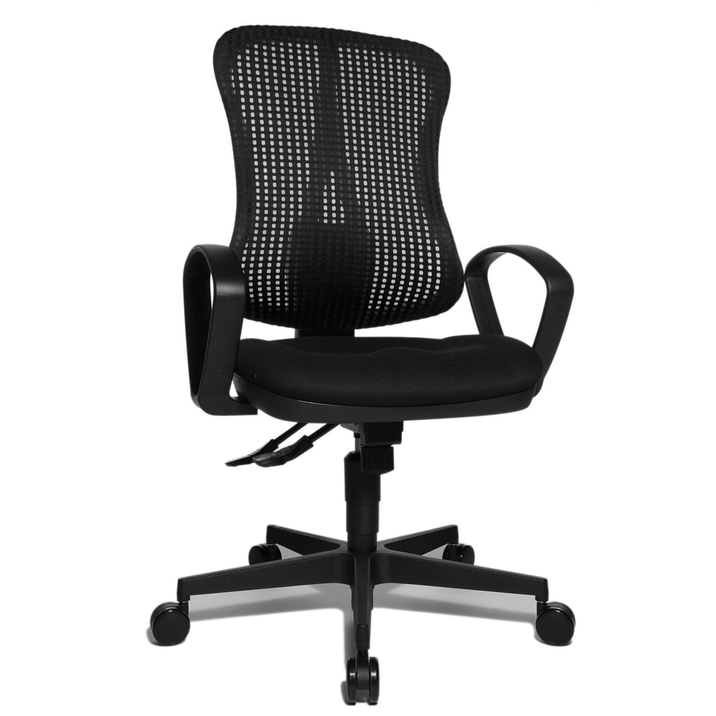 Sedia girevole per ufficio Topstar® Head Point SY, sedile concavo, nero/nero Immagine del prodotto n. 2: Sedia girevole per ufficio Topstar® Head Point SY, sedile concavo, nero/nero